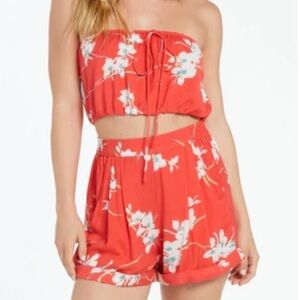 Volcom Wanna Have Sun Short High Rise Silky Viscose Relaxed Lightweight Flowy